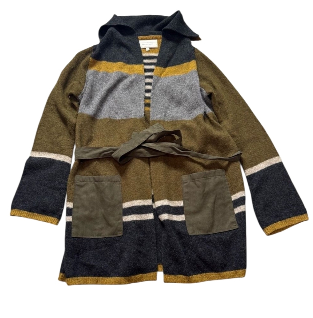 ANGEL OF THE NORTH ANTHROPOLOGIE Longline Lambswool Sweater Cardigan Medium
